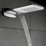 STEINBERG SERIA 390 Deszczownica Wall Rain 280x628 mm Stal Nierdzewna Polerowana 390.5642 / 3905642