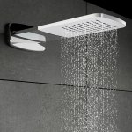 STEINBERG SERIA 390 Deszczownica Wall Rain 280x628 mm Stal Nierdzewna Polerowana 390.5642 / 3905642