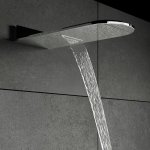 STEINBERG SERIA 390 Deszczownica Wall Rain 250x600 mm Stal Nierdzewna Polerowana 390.5652 / 3905652