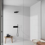 STEINBERG SERIA 390 Deszczownica Wall Rain 250x600 mm Czarny mat 390.5662.S / 3905662S