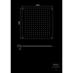 STEINBERG SERIA 390 Deszczownica Relax Rain 450x450 mm Brushed Stainless Steel 390.6413 / 3906413