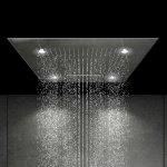 STEINBERG SERIA 390 Deszczownica Sensual Rain z diodami LED 600x600 mm Stal Szlachetna Chromowana 390.6620 / 3906620
