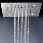 STEINBERG SERIA 390 Deszczownica Sensual Rain z diodami LED 600x600 mm Stal Szlachetna Chromowana 390.6620 / 3906620