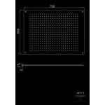 STEINBERG SERIA 390 Deszczownica Relax Rain 550x750 mm Brushed Stainless Steel 390.6712 / 3906712