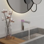 STEINBERG SERIA 390 iFlow Bateria umywalkowa w pełni elektroniczna Chrom 390.1000 / 3901000