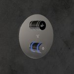 STEINBERG SERIA 390 iFlow Bateria wannowo-natryskowa podtynkowa w pełni elektroniczna z wyświetlaczem Chrom 390.4110 / 3904110