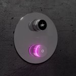 STEINBERG SERIA 390 iFlow Bateria wannowo-natryskowa podtynkowa w pełni elektroniczna z wyświetlaczem Chrom 390.4110 / 3904110