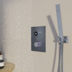 STEINBERG SERIA 390 iFlow Bateria wannowo-natryskowa podtynkowa w pełni elektroniczna z wyświetlaczem Chrom 390.4126 / 3904126