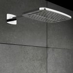 STEINBERG SERIA 390 Zestaw natryskowy z deszczownica Relax Rain 405x255 mm Chrom 390.7722 / 3907722