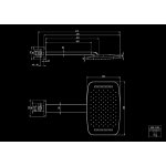 STEINBERG SERIA 390 Zestaw natryskowy z deszczownica Relax Rain 405x255 mm Chrom 390.7722 / 3907722