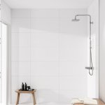 STEINBERG SERIA 390 Zestaw prysznicowy z baterią termostatyczną i deszczownicą 258x186 mm Chrom 390.2700 / 3902700