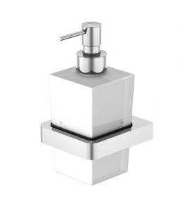 STEINBERG SERIA 420 Dozownik do mydła w płynie ścienny Biały/Chrom 420.8001 / 4208001