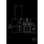 STEINBERG SERIA 420 Szczotka do WC ścienna Czarny/Chrom 420.2902 / 4202902