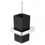 STEINBERG SERIA 420 Szczotka do WC ścienna Czarny/Chrom 420.2902 / 4202902