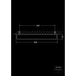 STEINBERG SERIA 450 Wieszak na ręcznik 608 mm Chrom 450.2600 / 4502600