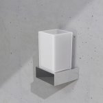 STEINBERG SERIA 460 Kubek z uchwytem ściennym Chrom/Biały mat 460.2001 / 4602001