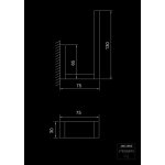 STEINBERG SERIA 460 Uchwyt ścienny na zapasowy papier Chrom 460.2850 / 4602850