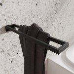 STEINBERG SERIA 460 Wieszak ścienny na ręcznik Czarny mat 460.2550.S / 4602550S