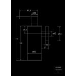 STEINBERG SERIA 650 Dozownik do mydła Chrom 650.8000 / 6508000