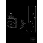 STEINBERG SERIA 650 Szczotka do WC ścienna Biały mat/Chrom 650.2911 / 6502911