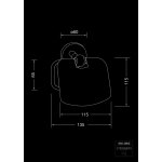 STEINBERG SERIA 650 Uchwyt na papier Chrom 650.2800 / 6502800