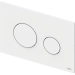 TECE Loop Przycisk spłukujący do WC podwójny 22x15 biały połysk 9240920