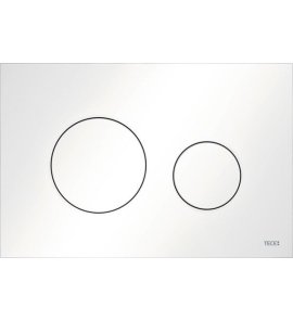 TECE Loop Przycisk spłukujący do WC podwójny 22x15 biały połysk 9240920