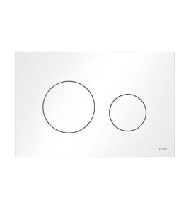 TECE Loop Przycisk spłukujący do WC podwójny 22x15 biały mat 9240926