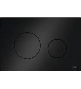 TECE Loop Przycisk spłukujący do WC podwójny 22x15 czarny połysk 9240924