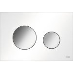 TECE Loop Przycisk spłukujący do WC podwójny 22x15 biały połysk/chrom połysk 9240927