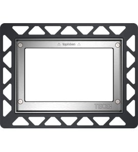 Tece Ramka montażowa WC do montażu zlicowanego metal połysk 9240644