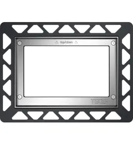 Tece Ramka montażowa WC do montażu zlicowanego metal połysk 9240644