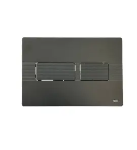 TECE Solid Przycisk spłukujący do WC podwójny 22x15 grafit szczotkowany 9240438
