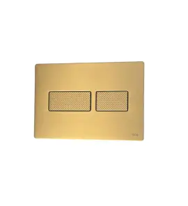 TECE Solid Przycisk spłukujący do WC podwójny 22x15 mosiądz szczotkowany 9240436