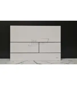TECE Square II Przycisk spłukujący do WC podwójny 22x15 cm biały połysk 9240832