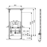 TECEprofil Stelaż pod bidet H112 9330000