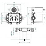 THG Element Podtynkowy Baterii termostatycznej chrom G00-A00-5500AE W MAGAZYNIE!!