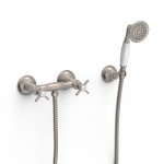 Tres Clasic Bateria prysznicowa ze słuchawką i wężem stal 24216301AC