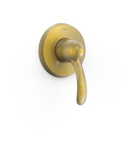 Tres Clasic Bateria prysznicowa podtynkowa 1-drożna mosiądz antyczny 24217701LV