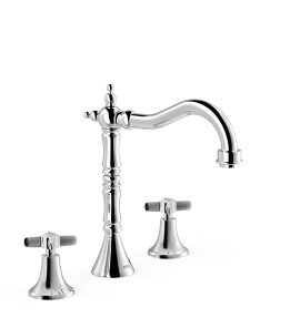 Tres Clasic Bateria umywalkowa chrom 24210501