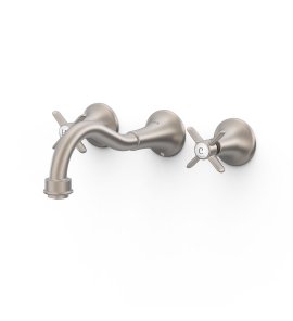 Tres Clasic Bateria umywalkowa podtynkowa stal 24215101AC