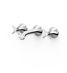 Tres Clasic Bateria umywalkowa podtynkowa chrom 24215102