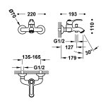 Tres Clasic Bateria wannowa/prysznicowa ze słuchawką i wężem złoty 24217001OR