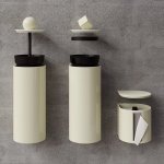 Trium Zestaw akcesorii łazienkowych Cream TRIUMCR