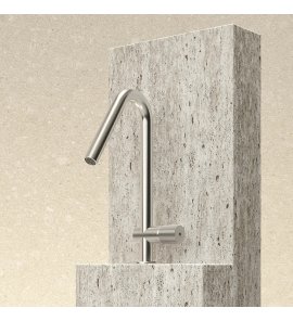 Trone Arc Bateria umywalkowa jednootworowa Brushed stainless steel ARCIS