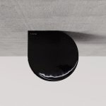 Trone Aura Uchwyt na papier toaletowy Black AURABL