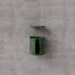 Trone Aura Uchwyt na papier toaletowy Flaked Green AURAFG