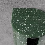 Trone Aura Uchwyt na papier toaletowy Flaked Green AURAFG