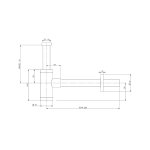 Trone Encelade Syfon umywalkowy Brushed stainless steel ENCELADEHIS