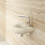 Trone Encelade Syfon umywalkowy oszczędzający miejsce Brushed stainless steel ENCELADEIS